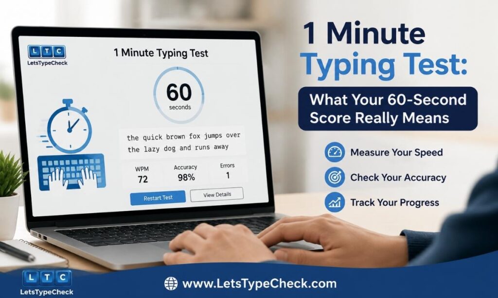 1 Minute Typing Test What Your 60-Second Score Really Means