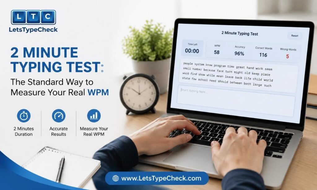 2 Minute Typing Test The Standard Way to Measure Your Real WPM