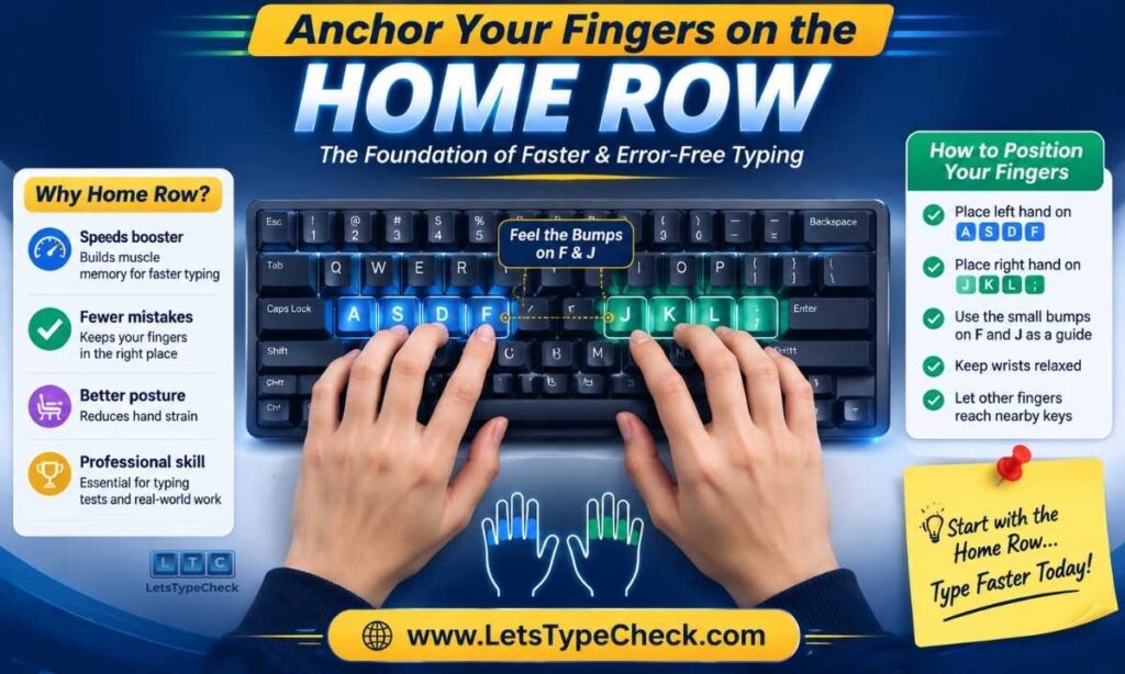 Anchor Your Fingers on the Home Row