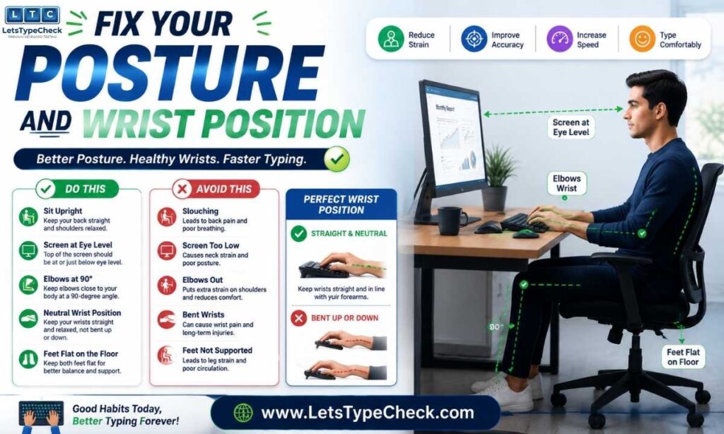 Fix Your Posture and Wrist Position