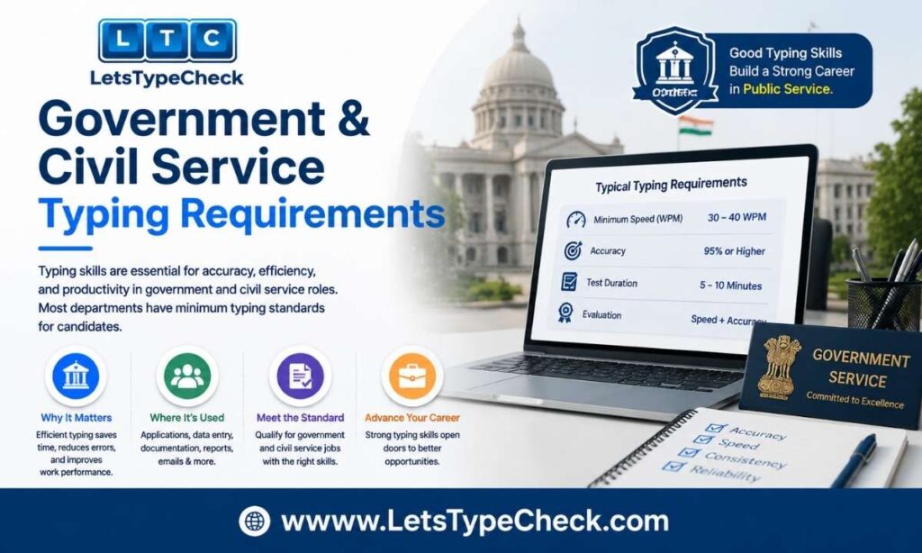 Government & Civil Service Typing Requirements