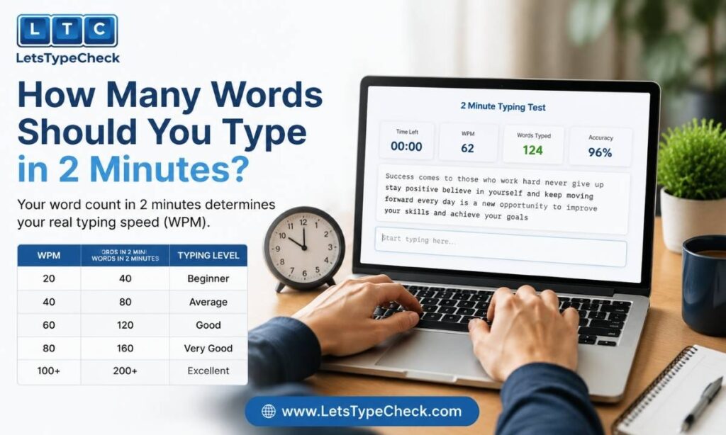 How Many Words Should You Type in 2 Minutes