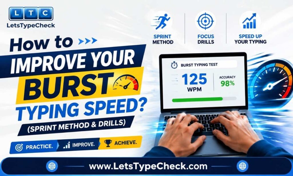 How to Improve Your Burst Typing Speed (Sprint Method & Drills)