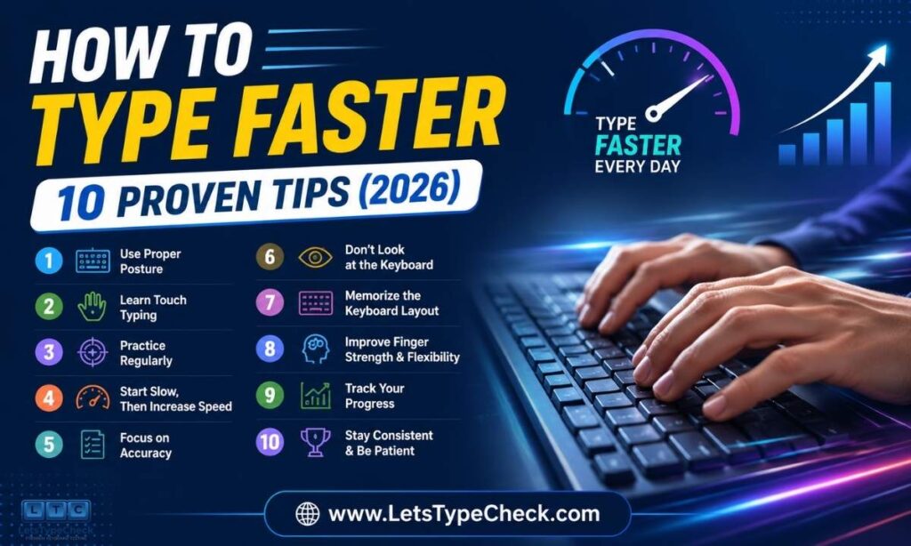 How to Type Faster — 10 Proven Tips (2026)