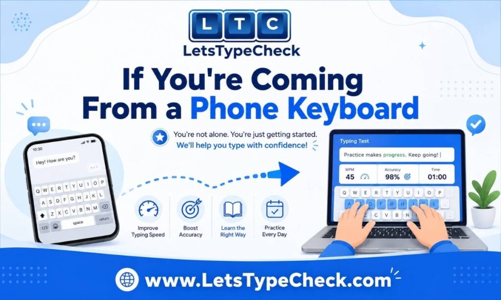 If You Are Coming From a Phone Keyboard