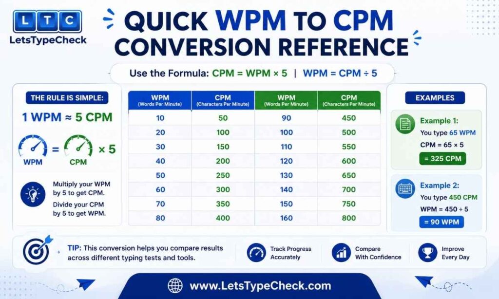Quick WPM to CPM Conversion Reference