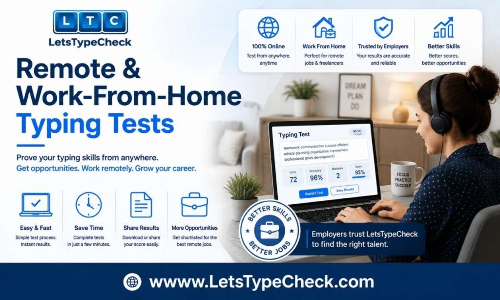 Remote & Work-From-Home Typing Tests