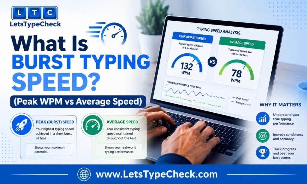 What Is Burst Typing Speed (Peak WPM vs Average Speed)