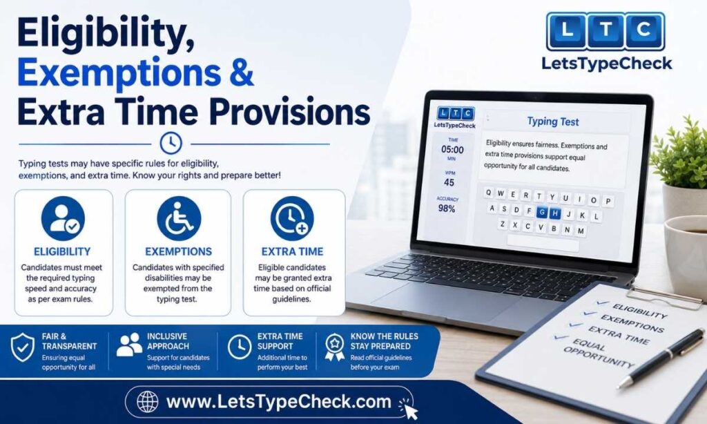 Eligibility, Exemptions & Extra Time Provisions
