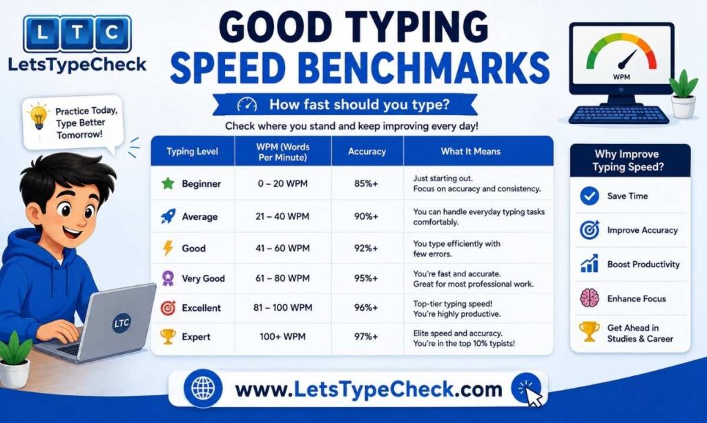 Good Typing Speed Benchmarks