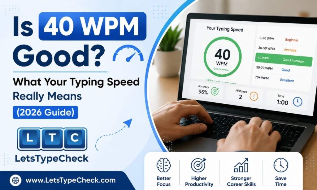 Is 40 WPM Good What Your Typing Speed Really Means (2026 Guide)