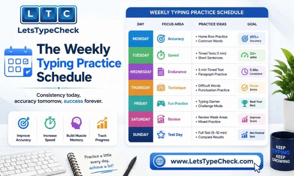 The Weekly Typing Practice Schedule