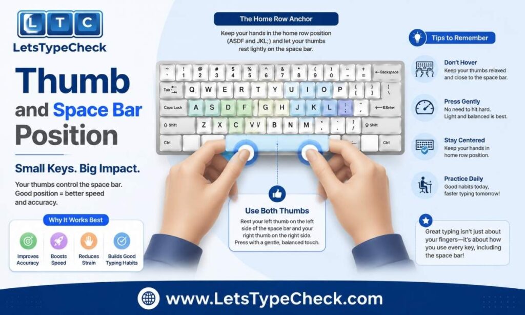 Thumb and Space Bar Position