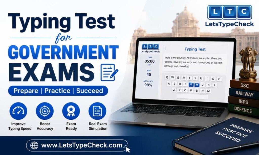 Typing Test for Government Exams